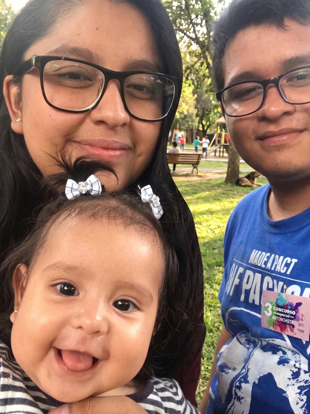 Saúl, Mimi y Sofi bebé, 2019